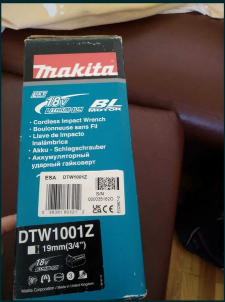 Makita DTW 1001 Z pistol impact brushless 1000Nm/ 18V fara acumulatori